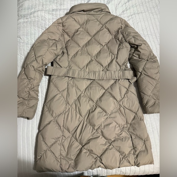 Uniqlo Taupe Quilted Puffer Coat - Picture 2 of 5